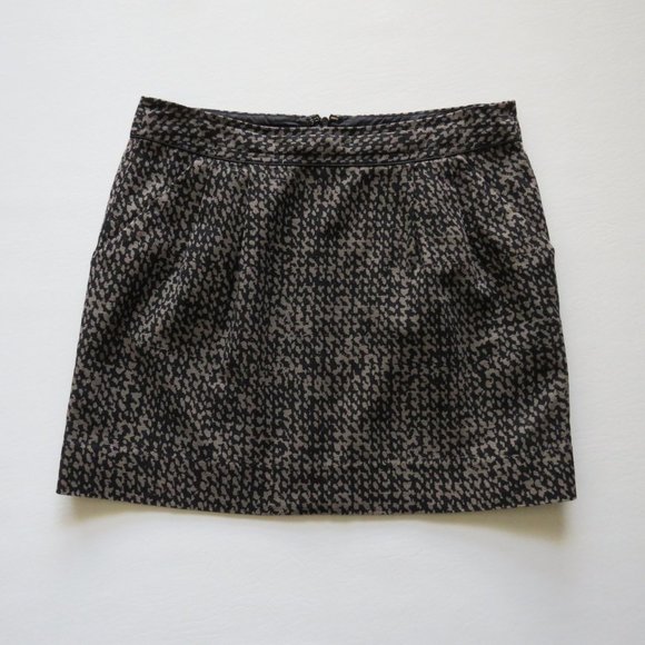 GAP Women’s Black Gray Cotton Lining Mini Skirt Size 4 - Picture 5 of 10
